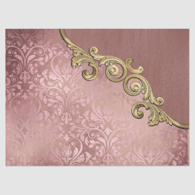 Papel De Seda Ephemera Ornate Paper Series Design 6 (Anverso)