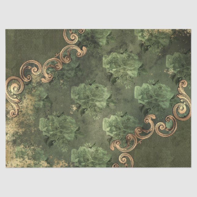 Papel De Seda Ephemera Ornate Paper Series Design 9 (Anverso)