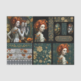 Papel De Seda Ephemera Poetic Gothic Motifs 