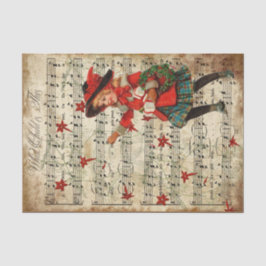 Papel De Seda Ephemera ¿Qué Niño Es Esta Decoración De Carol?