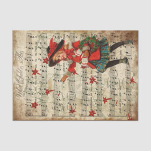 Papel De Seda Ephemera ¿Qué Niño Es Esta Decoración De Carol?