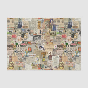 Papel De Seda Ephemera Scatter Decoupage o collage