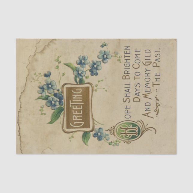 Papel De Seda Ephemera Sheet Design Series #3 (Anverso)