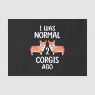 Papel De Seda Era Normal 2 Corgis Hace Regalo Para Los Amantes D