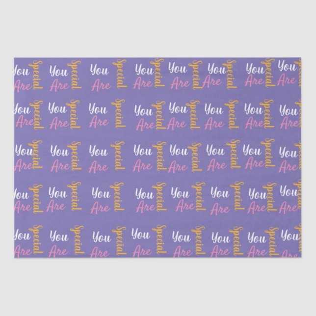 Papel De Seda Eres especial unicornio (Anverso)