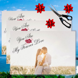 Papel De Seda "Eres Mi Amor Por Siempre" Fotografía Elegante Ros