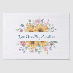 Papel De Seda Eres mi sol y girasol cita