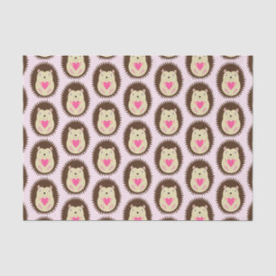 Papel De Seda Erizo Bebé Niña Rosa Bonito Estampado