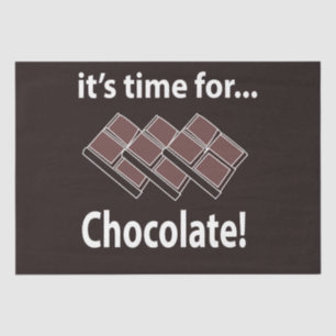 Papel De Seda Es hora de chocolate