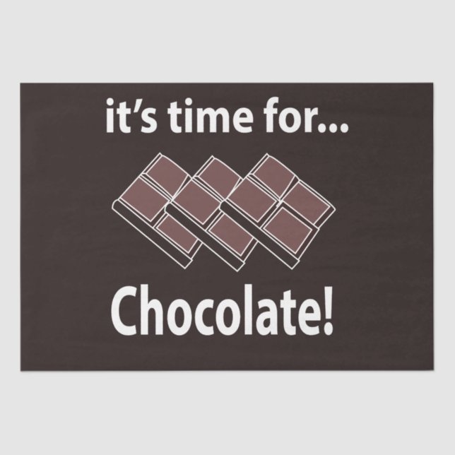 Papel De Seda Es hora de chocolate (Anverso)