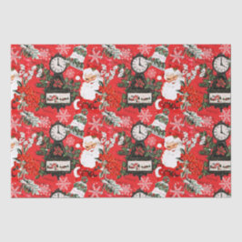 Papel De Seda Es hora de Santa Claus
