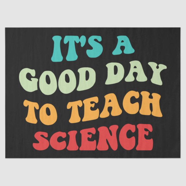 Papel De Seda Es un buen día para enseñar ciencia (Anverso)