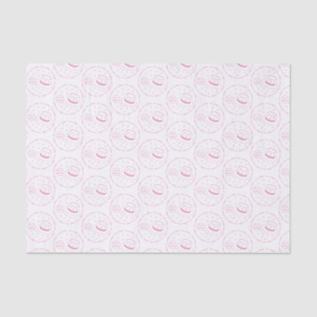 Papel De Seda ¡Es un Chica! invitación (Anverso)