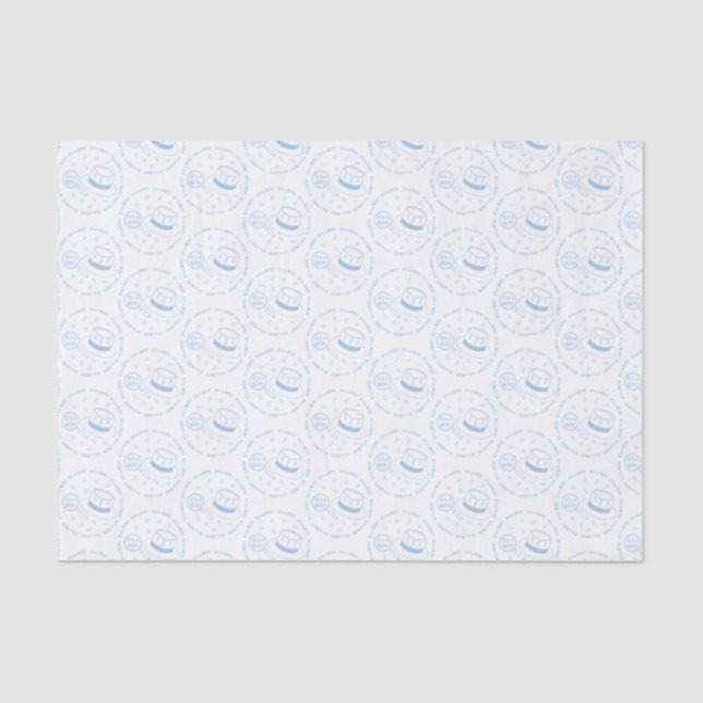 Papel De Seda ¡Es un niño! invitación (Anverso)