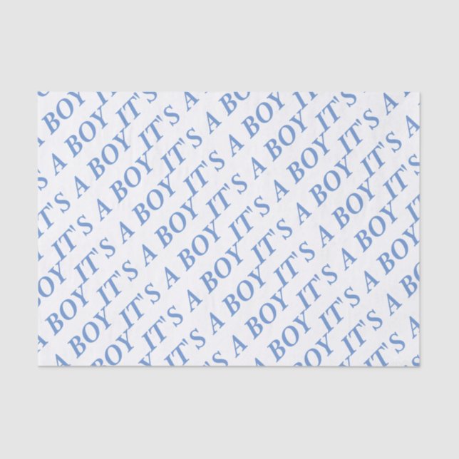 Papel De Seda Es un papel seda del MUCHACHO (azul) (Anverso)