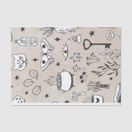 Papel De Seda Esbozar la botella de gato mariposa deja la estrel