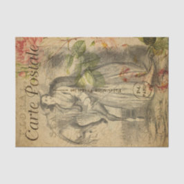 Papel De Seda Esbozo francés de la época de las damas y los caba