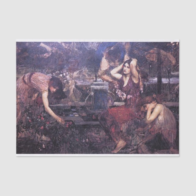 Papel De Seda Esbozo para Flora y Zephyrs (Anverso)