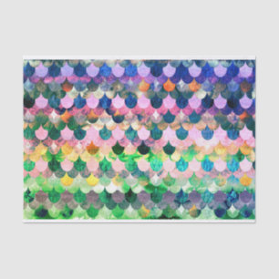 Papel De Seda Escala de Mermaidscale de primavera escalas de pes