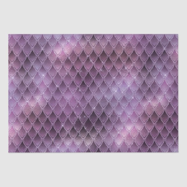 Papel De Seda Escalas de Ombre Purple Shimmering y Dragon Purpur (Anverso)