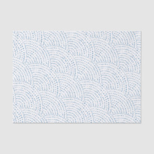 Papel De Seda Escalas de puntos de tinta - Azul E en blanco