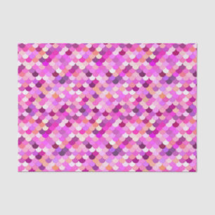 Papel De Seda Escalas de sirvientas, violeta, metista y coral