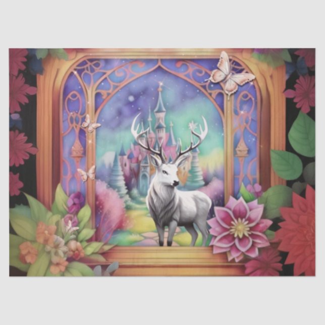 Papel De Seda Escalera blanca (Anverso)