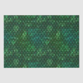 Papel De Seda Escama de Dragón Verde Esmeralda de Fantasía