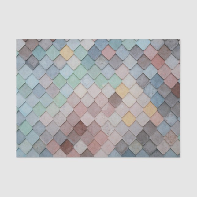 Papel De Seda Escamas de Arcoíris (Anverso)