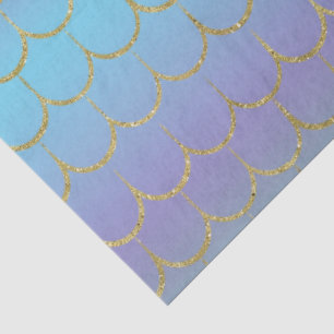 Papel De Seda Escamas de Sirena de Cuento de Hadas Patrón de Gra