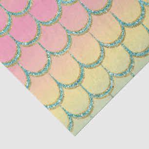 Papel De Seda Escamas de Sirena de Cuento de Hadas Patrón de Gra