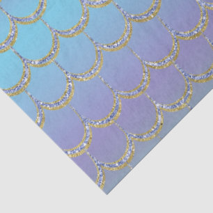 Papel De Seda Escamas de Sirena de Cuento de Hadas Patrón de Gra