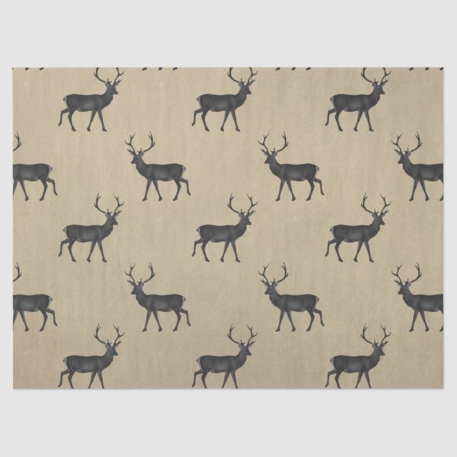 Papel De Seda Escándalo del taupe negro (Anverso)