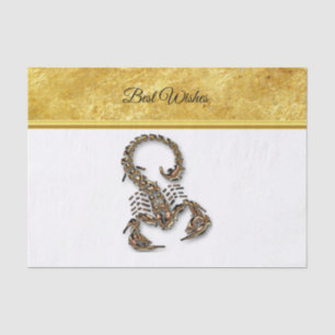 Papel De Seda Escándalo poisonoso bronce insecto muy venenoso