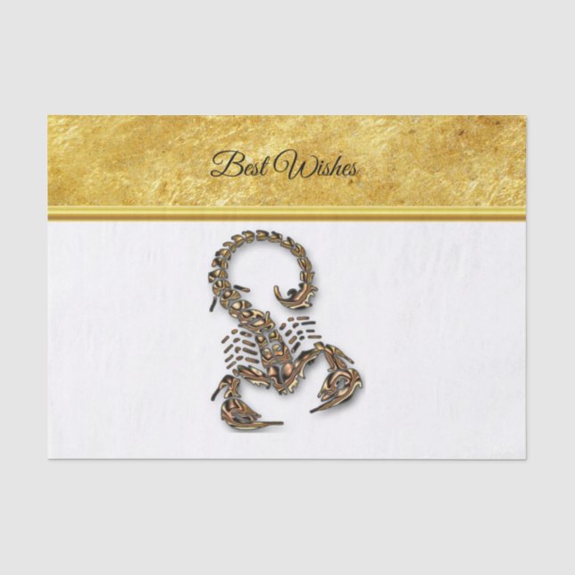 Papel De Seda Escándalo poisonoso bronce insecto muy venenoso (Anverso)