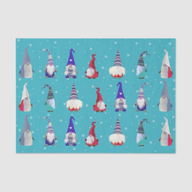 Papel De Seda Escandi Gnomes Navidades #2 Tissue Paper (Anverso)