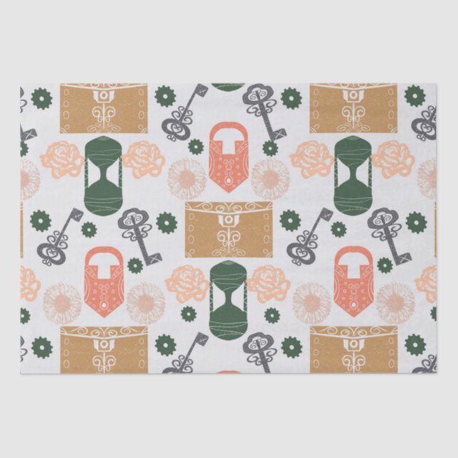 Papel De Seda Escape Room Gender Revelar Baby Shower (Anverso)