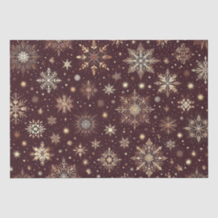 Papel De Seda Escarcha dorada: Maravilla de nieve festiva