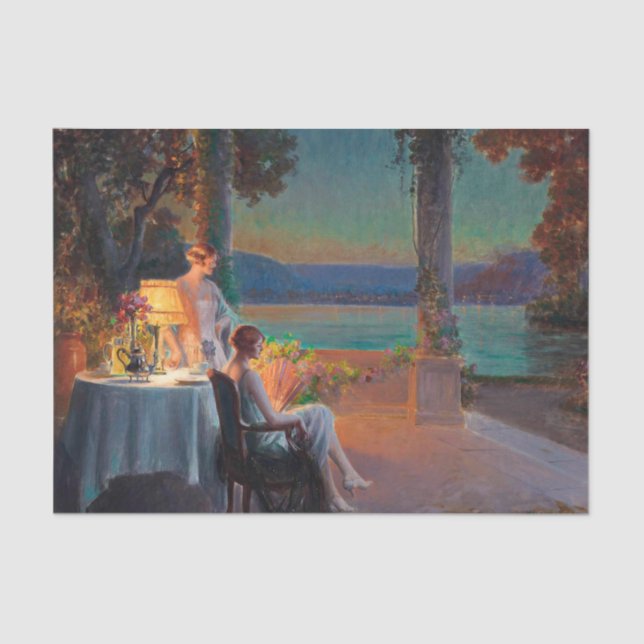 Papel De Seda Escena Art Deco de Delphin Enjolras Decoupage (Anverso)