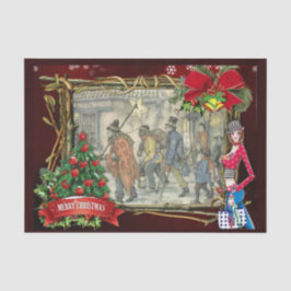 Papel De Seda Escena callejera en el viejo Ámsterdam