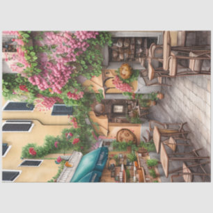 Papel De Seda Escena callejera italiana Ephemera Design Series 2