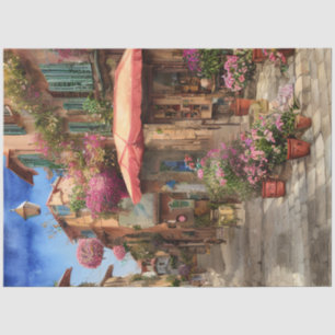 Papel De Seda Escena callejera italiana Ephemera serie de diseño