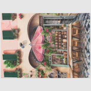 Papel De Seda Escena callejera italiana Ephemera serie de diseño