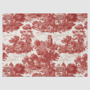 Papel De Seda Escena Campestre de Toile Rojo (8)