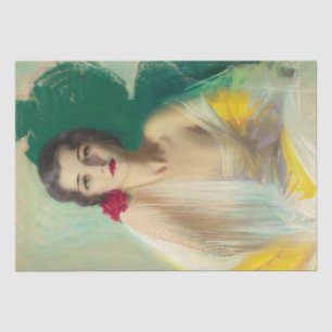 Papel De Seda Escena de bar de baile Art Deco Flapper de 1920 en