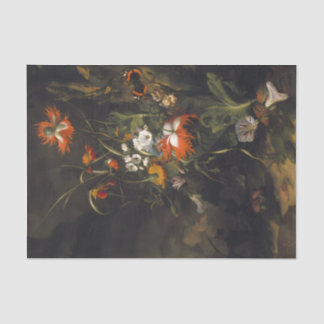 Papel De Seda Escena De Flores Oscuras Escandalosas