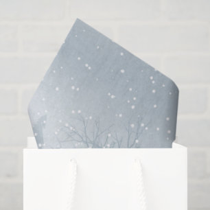 Papel De Seda Escena de invierno Navidades divertidos envoltura