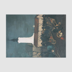 Papel De Seda Escena del mercado húngaro por Amrita Sher-Gil