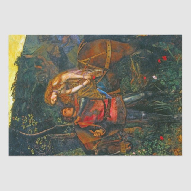 Papel De Seda Escena medieval hermosa 4 Decoupage del &Horse de (Anverso)