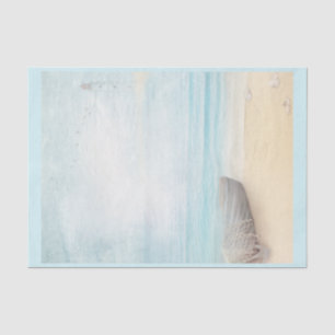 Papel De Seda Escena náutica en la playa con red de lanchas y pe